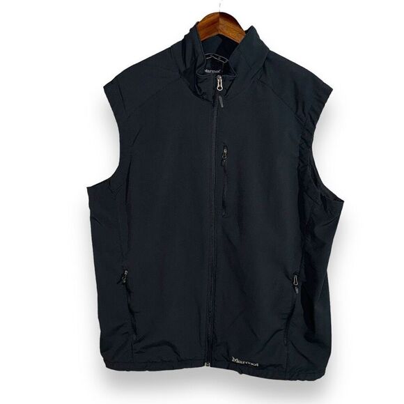 Marmot Black Full Zip Fleece Approach Vest Size XL - Picture 1 of 9